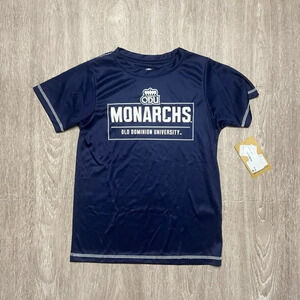 NWT Old Dominion Monarchs‎ Unisex Kids Blue Graphic T-Shirt Size Small